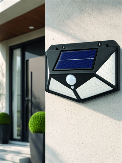 Sensörlü Solar Bahçe Lambası Geniş Açılı LED Aydınlatmalı Balkon Garaj ve Bahçe Işığı