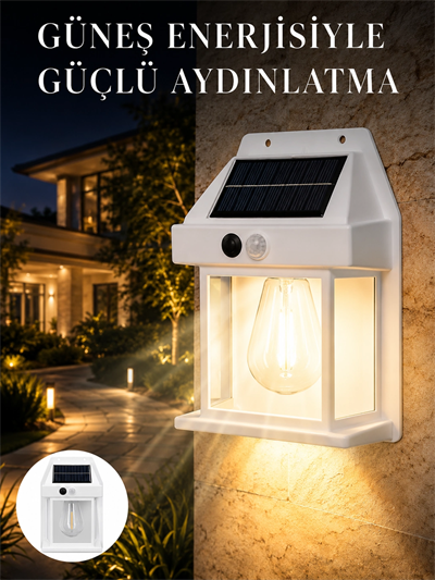 Sensörlü Solar Led Dış Duvar Aydınlatma Yeni Nesil