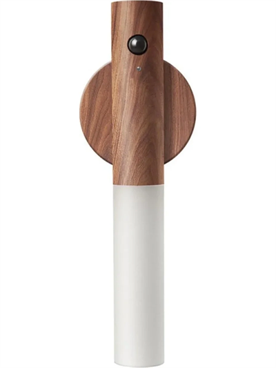 Sensörlü Usb Şarjlı Mıknatıslı Taşınabilir Duvar Aplik Masa Lambası Ahşap Görünümlü Gün Işığı Bx40