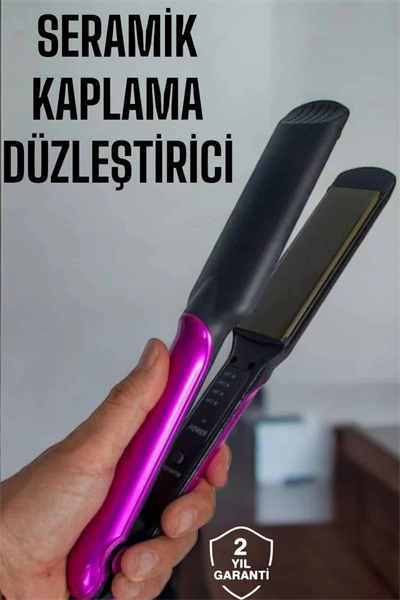 Seramik Kaplama Isı Ayarlı Yıpranma Karşıtı Saç Düzleştirici