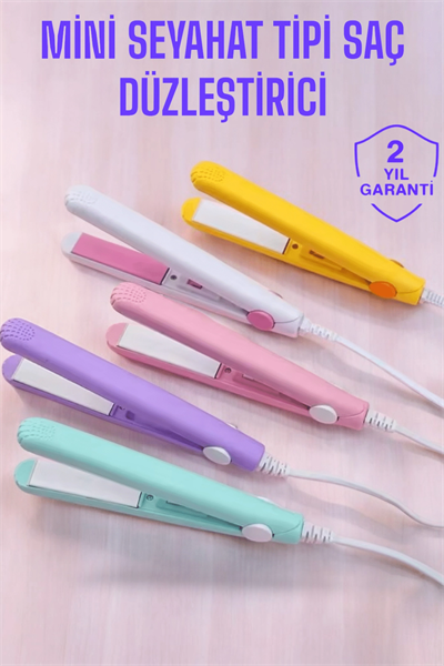 Seramik Kaplama Taşınabilir Mini Saç Düzleştirici Seyahat Dostu Tasarım