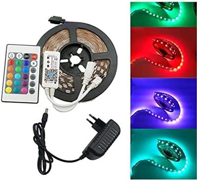 Şerit Led 5 Metre Kumandalı Animasyonlu RGB (3936)