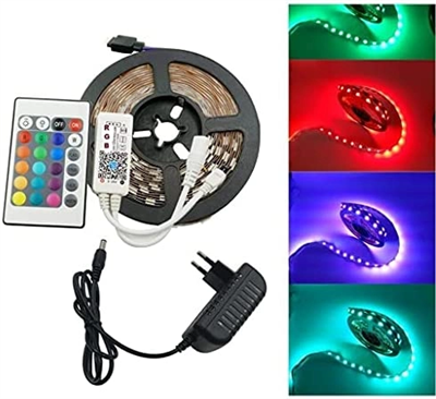 Şerit Led 5 Metre Kumandalı Animasyonlu Rgb Bx40