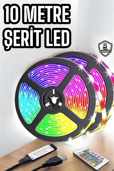 Şerit Led Yeni Nesil 10 Metre Her Ortama Uygun