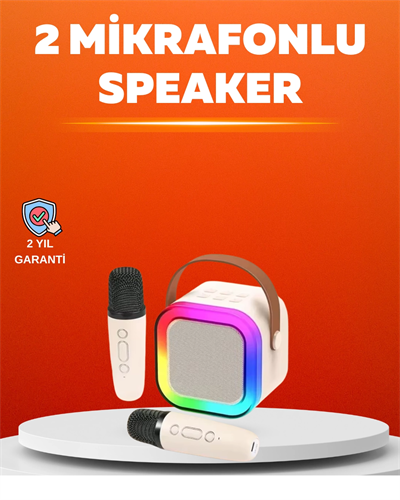 Ses Efektli Mikrofonlu Kablosuz Karaoke Sistemi