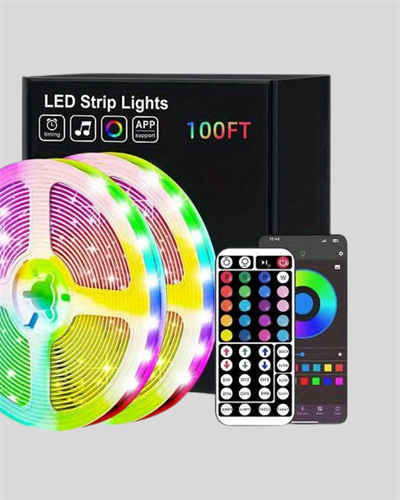 Sese Duyarlı 10M Smart Şerit Led IOS Android Kontrollü RGB Işık