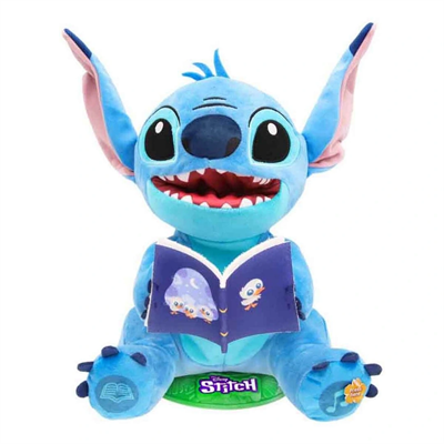 Sesli Karanlıkta Parlayan Masal Anlatan Stitch İnteraktif Peluş 34 cm