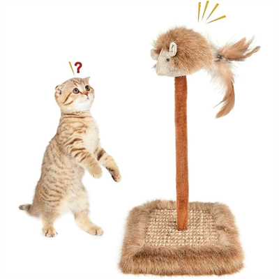 Sesli Oyuncaklı Kedi Tırmalama Tahtası