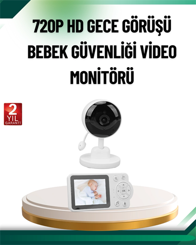 Sesli ve Görüntülü Bebek Kamerası Sıcaklık Takipli