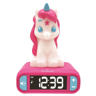 Sesli ve Işıklı 3D Unicorn Dijital Çalar Saat