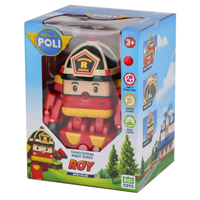 Sesli ve Işıklı Robocar Poli Büyük Transforming Robot Roy