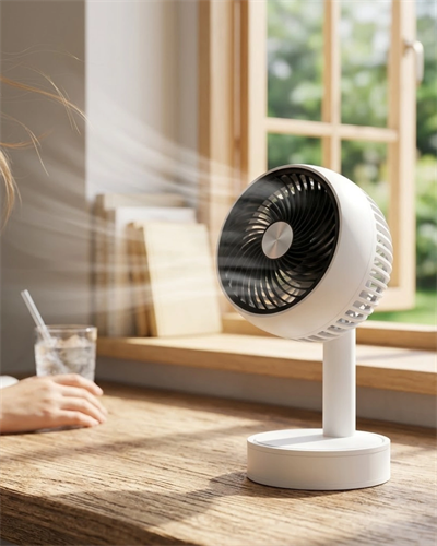 Sessiz Çalışan Şarjlı Mini Fan Masa ve Araç Kullanımına Uygun