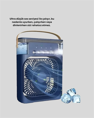 Sessiz Çalışan Turbo Fan Güçlü Hava Akışlı Masa Üstü Vantilatör