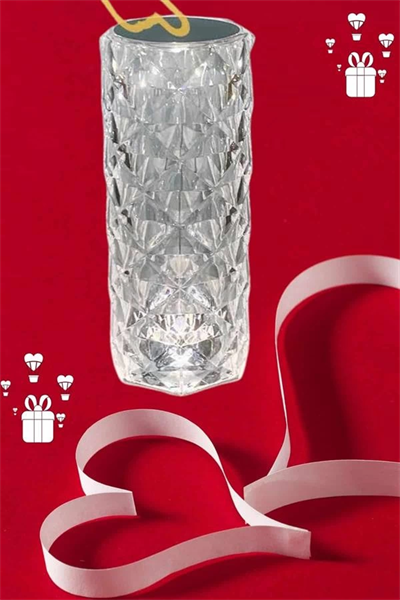 Sevgililer Günü İçin Hediye Kristal Lamba Sevgiliye Hediye USB Şarjlı Gece Lambası