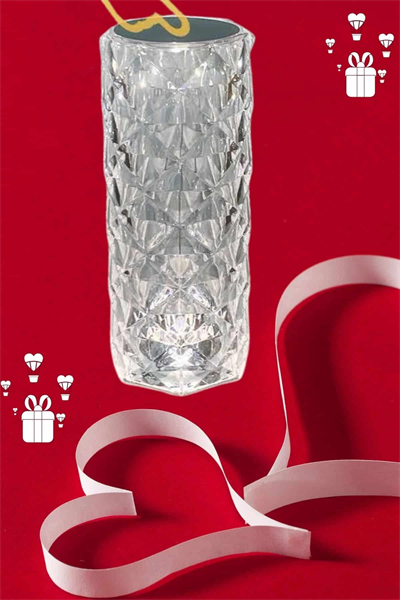 Sevgililer Günü İçin Hediye Kristal Lamba Sevgiliye Hediye USB Şarjlı Gece Lambası