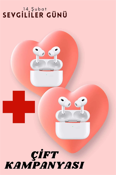 Sevgiliye Hediye Çift Kulaklığı Yeni Nesil Pro Kulaklık Sevgililer Gününe Özel Kampanya