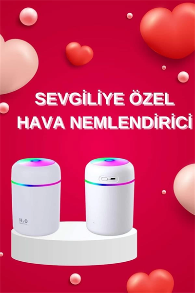 Sevgiliye Hediye Led Işıklı Hava Nemlendirici USB Şarjlı Sevgiliye Özel