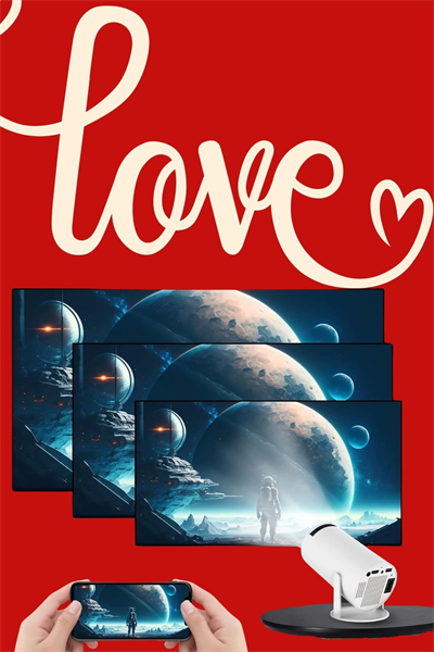 Sevgiliye Özel Hediye Ayaklı Sinema Projektörü Projeksiyon