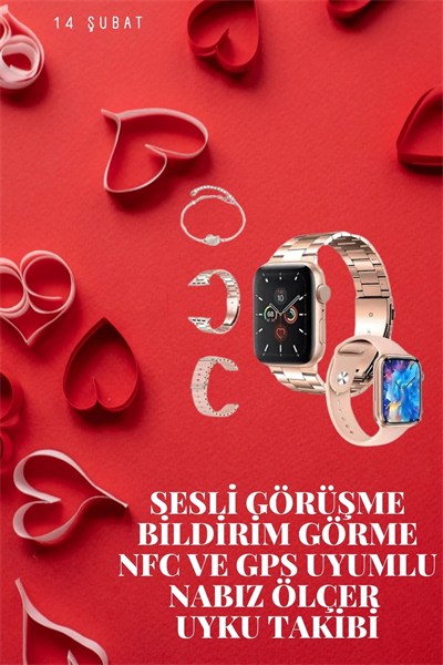 Sevgiliye Özel Yeni Nesil Akıllı Saat Çiftlere Özel Kampanya Çift Saatleri