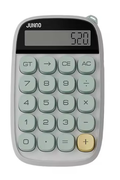 Sevimli Kare Tuşlu 10 Haneli Ldc Ekran Hesap Makinası Yeşil
