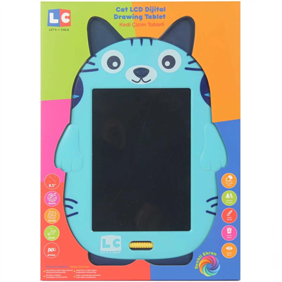 Sevimli Kedi Çizim Tableti 22 cm - -31070
