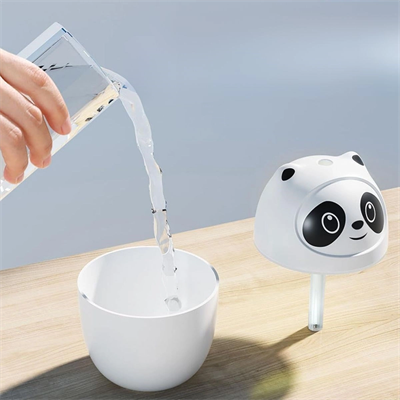 Sevimli Panda Figürlü Hava Nemlendirici – Ultrasonik Soğuk Buhar Makinesi, Led Işıklı Masaüstü Oda Nemlendirici Bx40