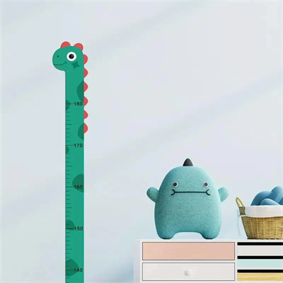 Sevimli Sarı Zürafa   Yeşil Dinazor   Deniz Kızı   Roket  Ağaç Boy Ölçüsü Sticker