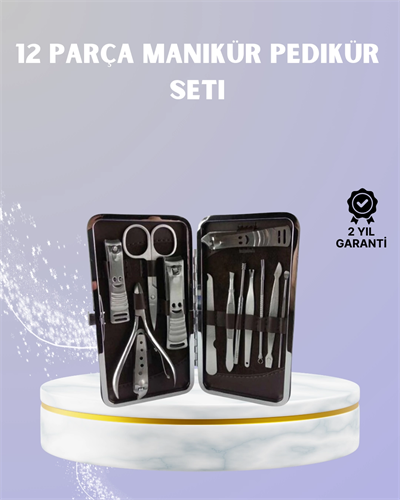 Seyahat İçin Taşınabilir Deri Çantalı Bakım Seti