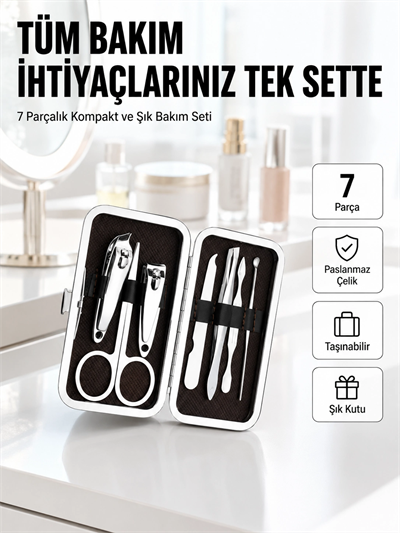 Seyahat İçin Uygun Çok Amaçlı Kişisel Bakım Seti