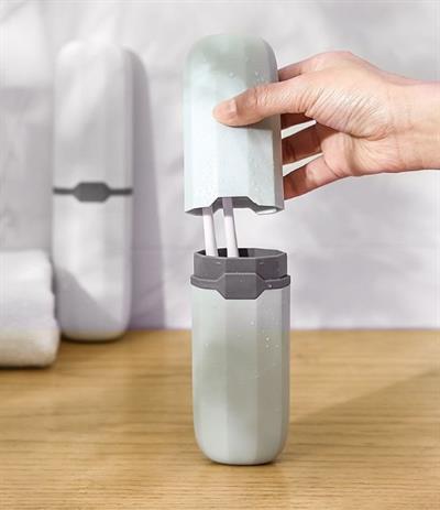 Seyahat Tipi Diş Fırçası ve Makyaj Fırça Kabı 2 Renk (3936)