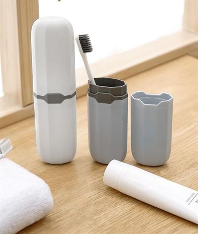 Seyahat Tipi Diş Fırçası ve Makyaj Fırça Kabı 2 Renk (3936)