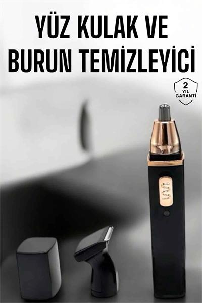 Seyahat Tipi Mini Taşınabilir Siyah Burun Kulak Yanak Kıl ve Tüy Temizleme Makinesi