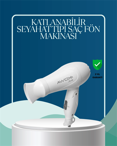 Seyahat Uyumlu Saç Kurutma Makinesi Hafif ve Kompakt
