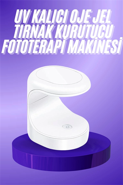 Seyehat Tipi Mini Oje Kurutucu Ultraviole Mor Işık Protez Tırnak Kurutucu