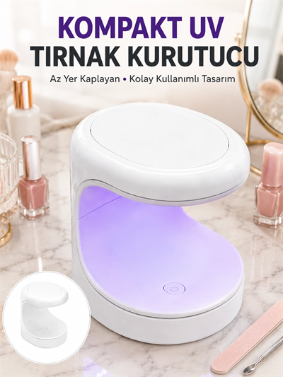 Seyehat Tipi Mini Oje Kurutucu Ultraviole Mor Işık Protez Tırnak Kurutucu Yeni Nesil