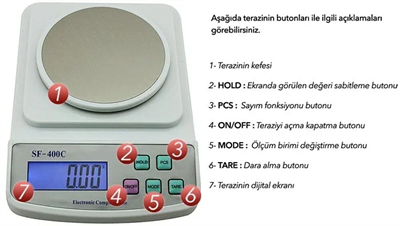 Sf 400c Plus Dijital Terazi 600gr / 0.01gr Bx40