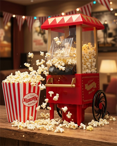 Sıcak Hava Teknolojili Yapışmaz Popcorn Makinesi