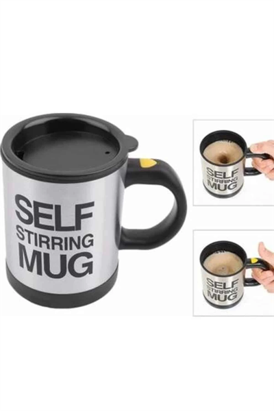 Sıcak Tutan Termos Bardak Kendi Kendini Karıştıran Mikser Kupa