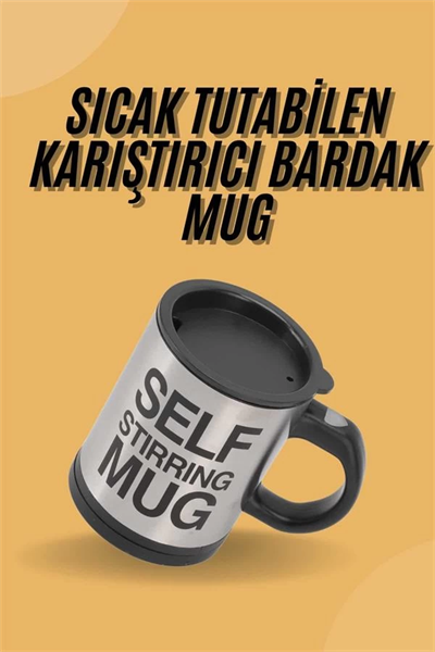 Sıcak Tutan Termos Bardak Kendi Kendini Karıştıran Mikser Kupa