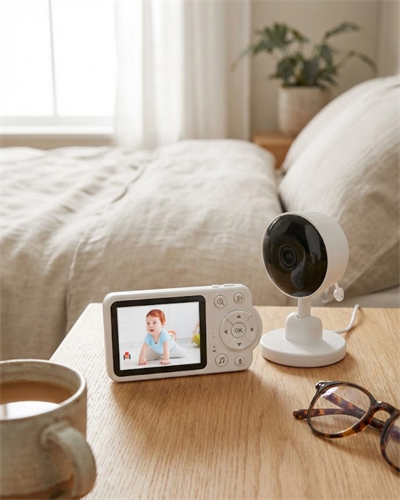 Sıcaklık Sensörlü Güvenli Bebek Kamerası İki Yönlü Ses