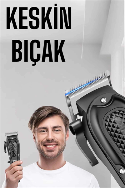 Sıfır Tıraş Makinesi Dijital Göstergeli Paslanmaz Çelik Bıçaklı Taşınabilir