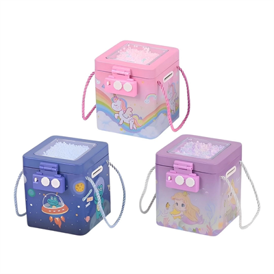 Şifreli Metal Kare Kumbara - S-259 - 1  Adet Stokta Olan Gönderilir