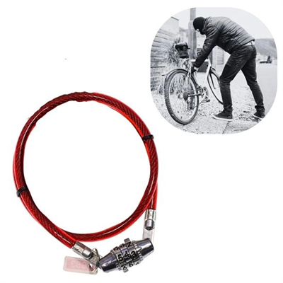 Şifreli Pratik Ve Sağlam Bisiklet Kilidi Bx40