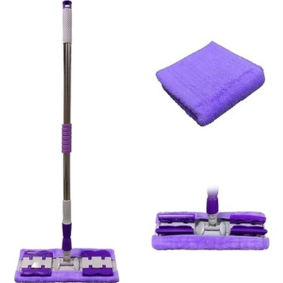 Sihirli Spin Mop Teleskopik Çok Amaçlı Mop +1 Bez Hediyeli - Mor Bx40