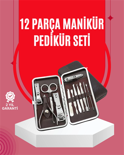 Şık ve Dayanıklı Çok Amaçlı Kişisel 12 Bakım Seti