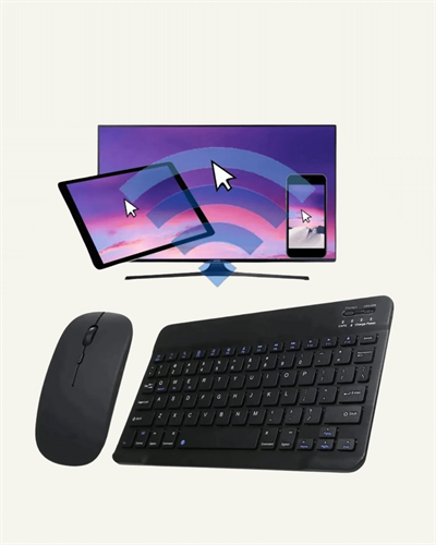Şık ve Sessiz Tasarımlı Işıklı Klavye Mouse Seti – Şarjlı, Wireless