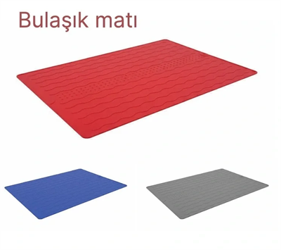 Silikon Bulaşık Kurulama Matı 30*40 Cm Gıdaya Uygun Uzun Ömürlü Bx40