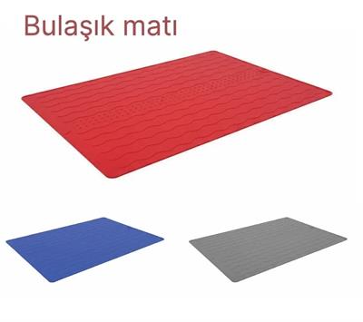 Silikon Bulaşık Kurulama Matı 30*40 cm Gıdaya Uygun Uzun Ömürlü (3936)