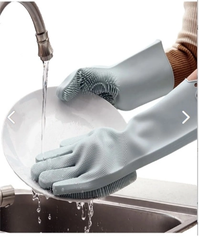 Silikon Bulaşık Yıkama Eldiveni Sihirli Eldiven Bx40