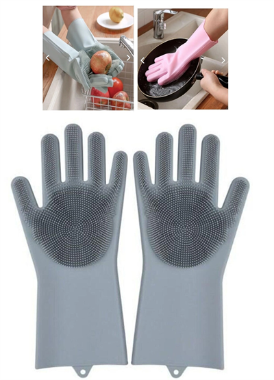 Silikon Bulaşık Yıkama Eldiveni Sihirli Eldiven Bx40
